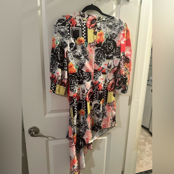 Comino Couture London Drape Silk Designer Dress - Picture 4 of 11